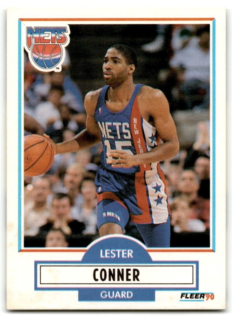 1990-91 Fleer Lester Conner New Jersey Nets #119