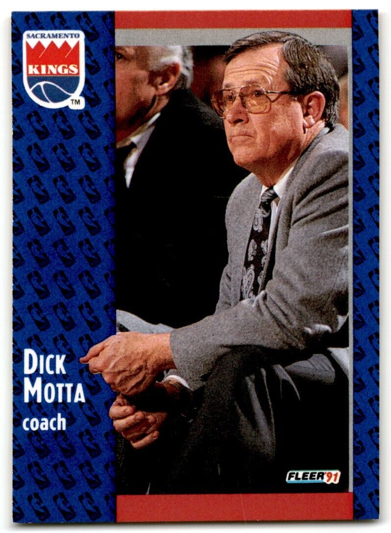 1991-92 Fleer Dick Motta Sacramento Kings #178