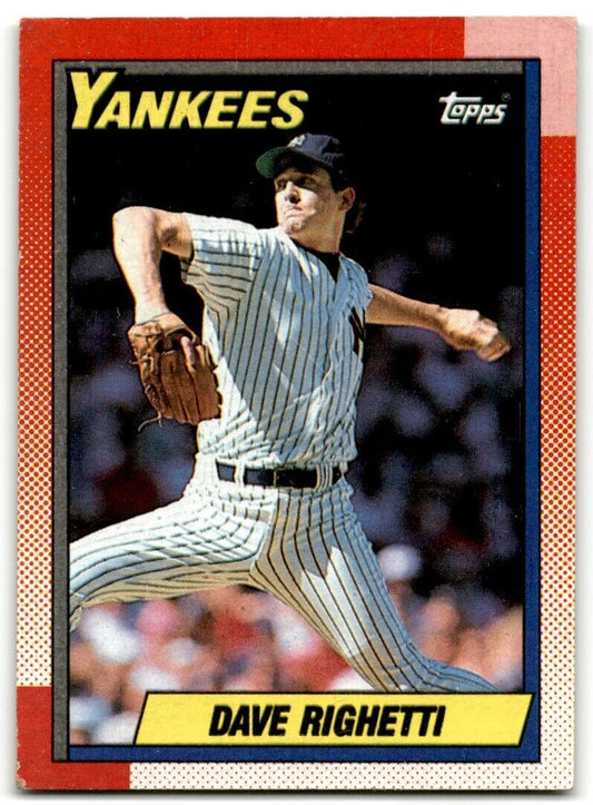 1990 Topps Dave Righetti New York Yankees #160