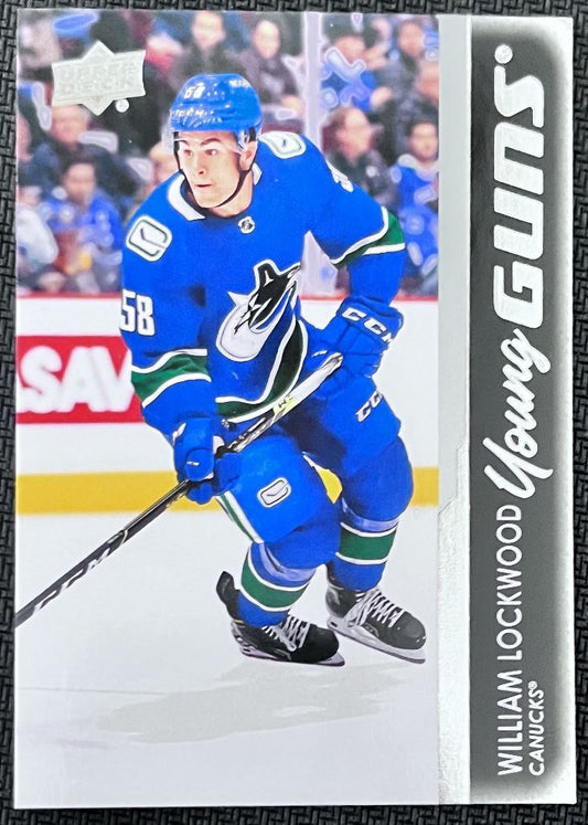 2021-22 Upper Deck William Lockwood Rookie Vancouver Canucks #490