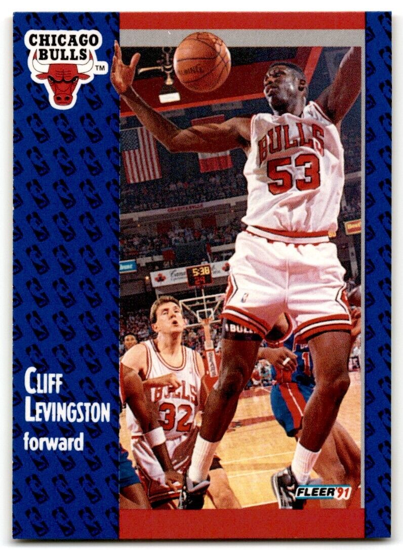 1991-92 Fleer Cliff Levingston Chicago Bulls #30