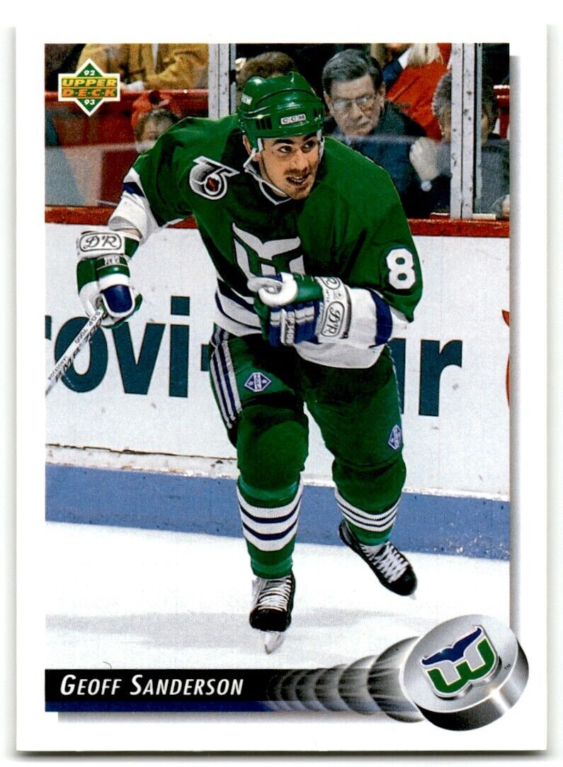 1992-93 Upper Deck Geoff Sanderson Hartford Whalers #293