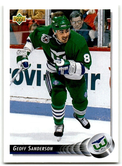 1992-93 Upper Deck Geoff Sanderson Hartford Whalers #293