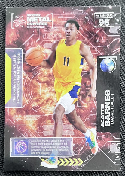 2021-22 Skybox Metal Universe Champion Scottie Barnes Rookie #96