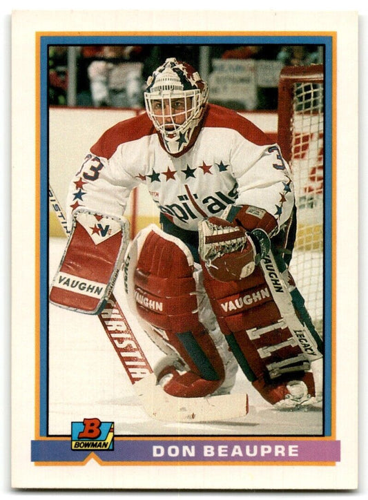 1991-92 Bowman Don Beaupre Washington Capitals #304