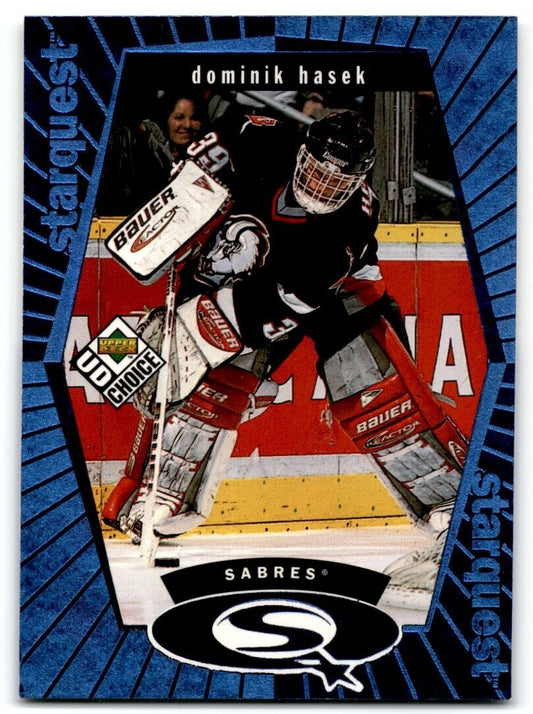 1998-99 UD Choice StarQuest Blue Dominik Hasek Buffalo Sabres #SQ4