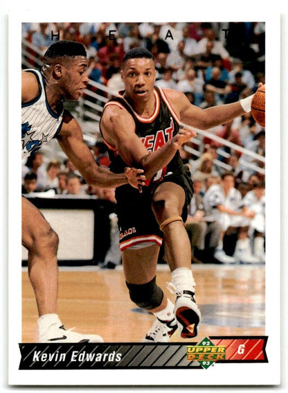 1992-93 Upper Deck Kevin Edwards Miami Heat #185