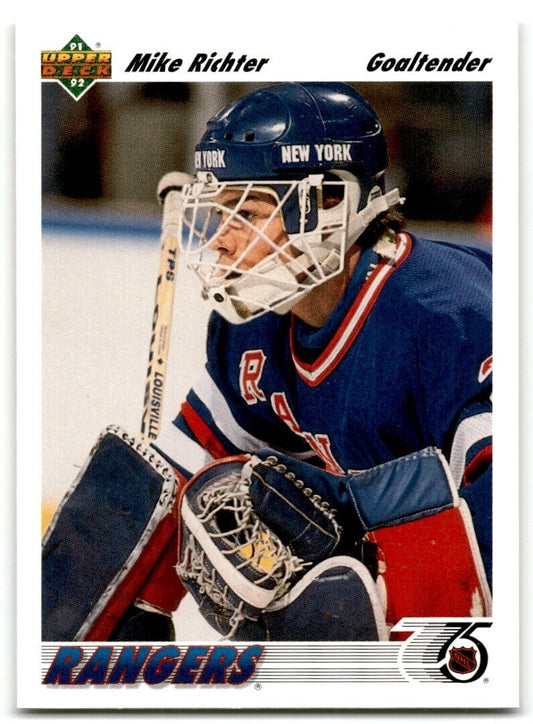 1991-92 Upper Deck Mike Richter New York Rangers #175