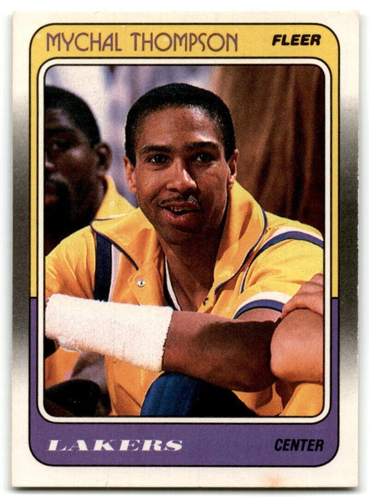 1988-89 Fleer Mychal Thompson Los Angeles Lakers #69