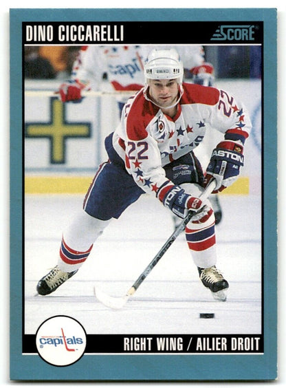 1992-93 Score Dino Ciccarelli Washington Capitals #395