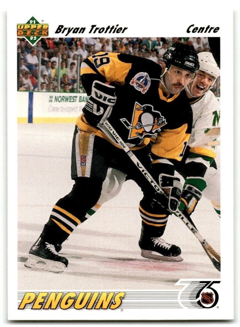 1991-92 Upper Deck French Bryan Trottier Pittsburgh Penguins #329