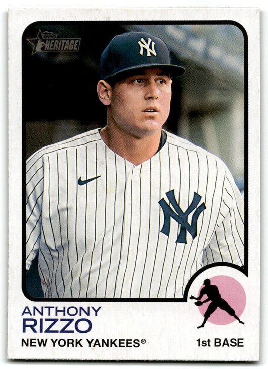 2022 Topps Heritage High Number Anthony Rizzo New York Yankees #539