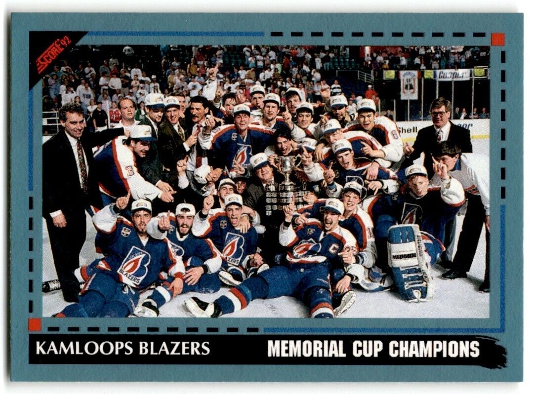 1992-93 Score Canadian Memorial Cup Champions Kamloops Blazers #528