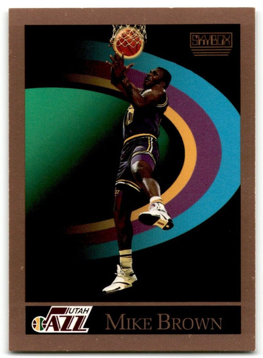 1990-91 SkyBox Mike Brown Utah Jazz #275