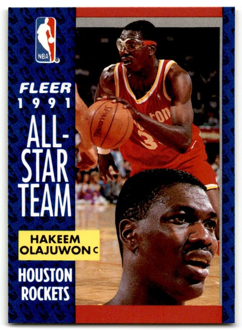 1991-92 Fleer Hakeem Olajuwon Houston Rockets #214