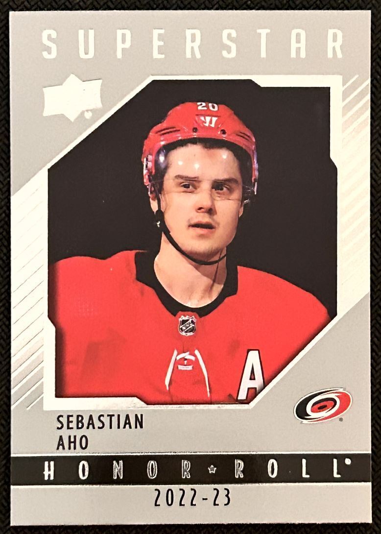 2022-23 Upper Deck Honor Roll Sebastian Aho Carolina Hurricanes #HR-37