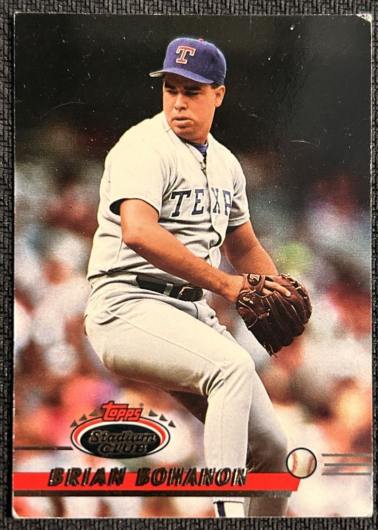 1993 Topps Stadium Club Brian Bohanon Texas Rangers #154