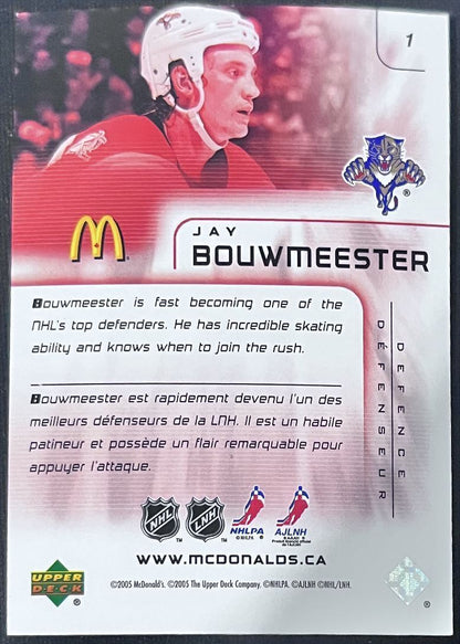 2005-06 Upper Deck McDonald's Jay Bouwmeester Florida Panthers #1