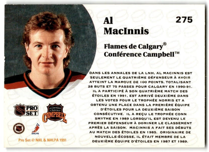 1991-92 Pro Set French Al MacInnis Calgary Flames #275