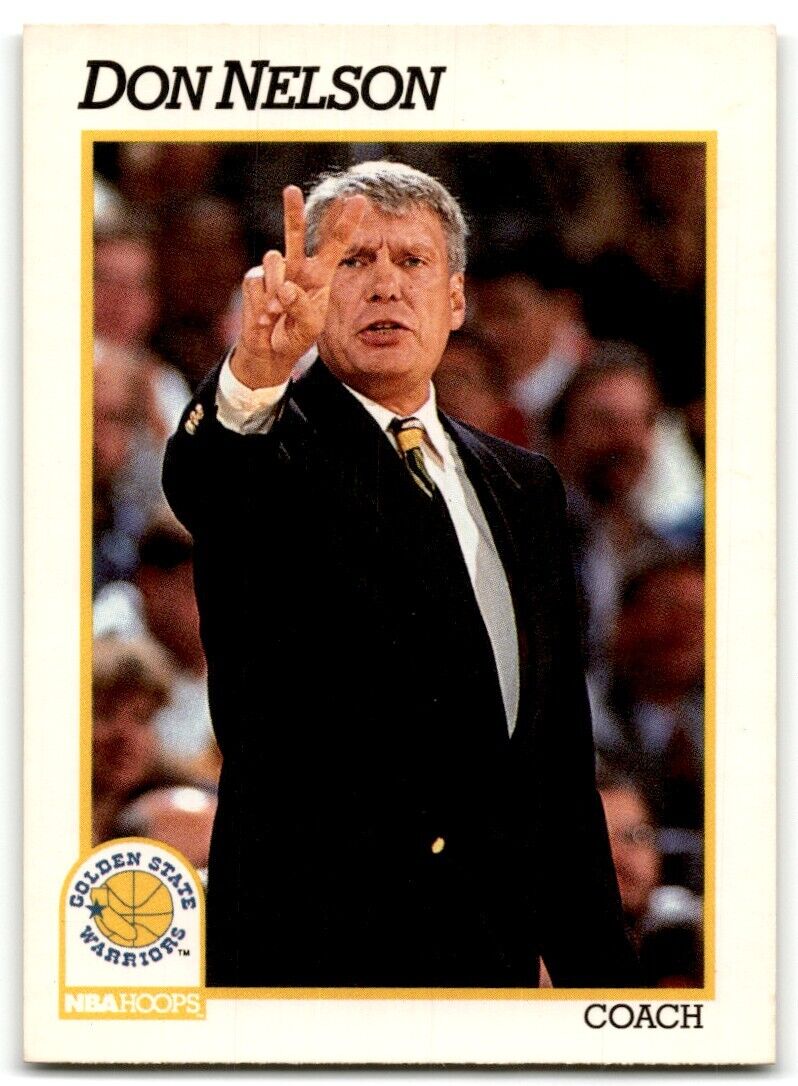 1991-92 Hoops Don Nelson Golden State Warriors #229