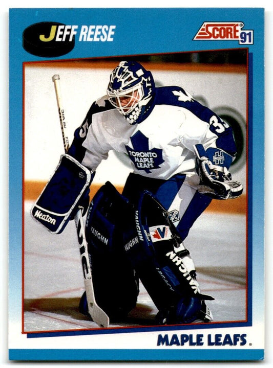 1991-92 Score Canadian Jeff Reese Toronto Maple Leafs #410