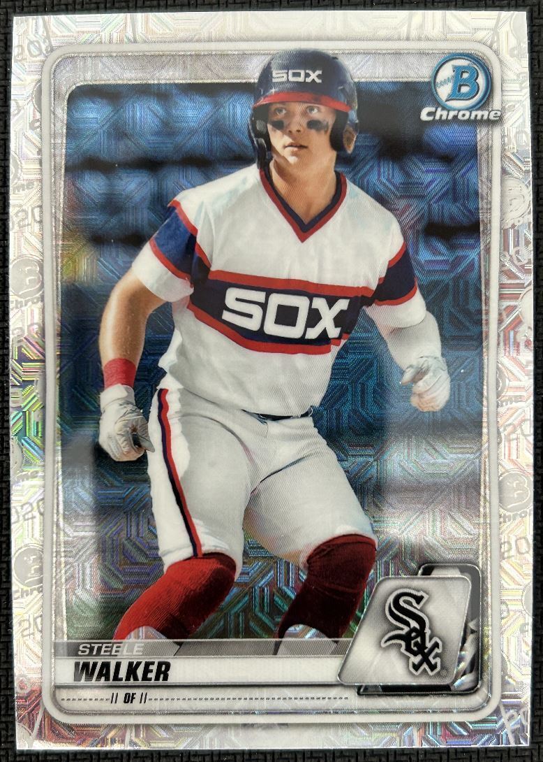 2020 Bowman Chrome Prospects Mojo Steele Walker Texas Rangers #BCP-176