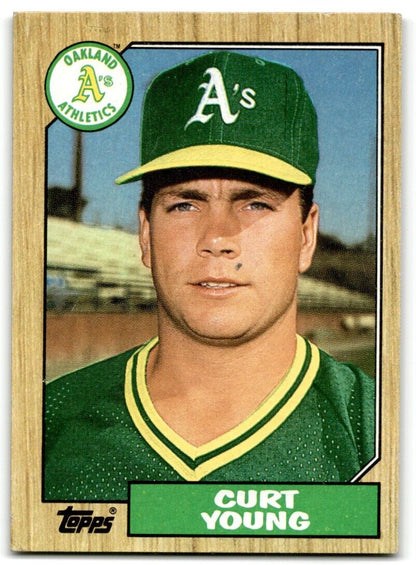 1987 Topps Curt Young Oakland Athletics #519