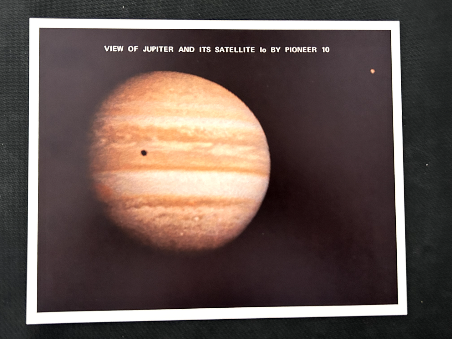 NASA VIEW OF JUPITER AND ITS SATELLITE lo BY PIONEER 10 8X10 litho