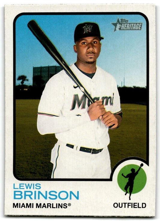 2022 Topps Heritage Lewis Brinson Miami Marlins #39