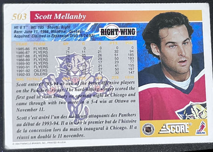 1993-94 Score Scott Mellanby Florida Panthers #503