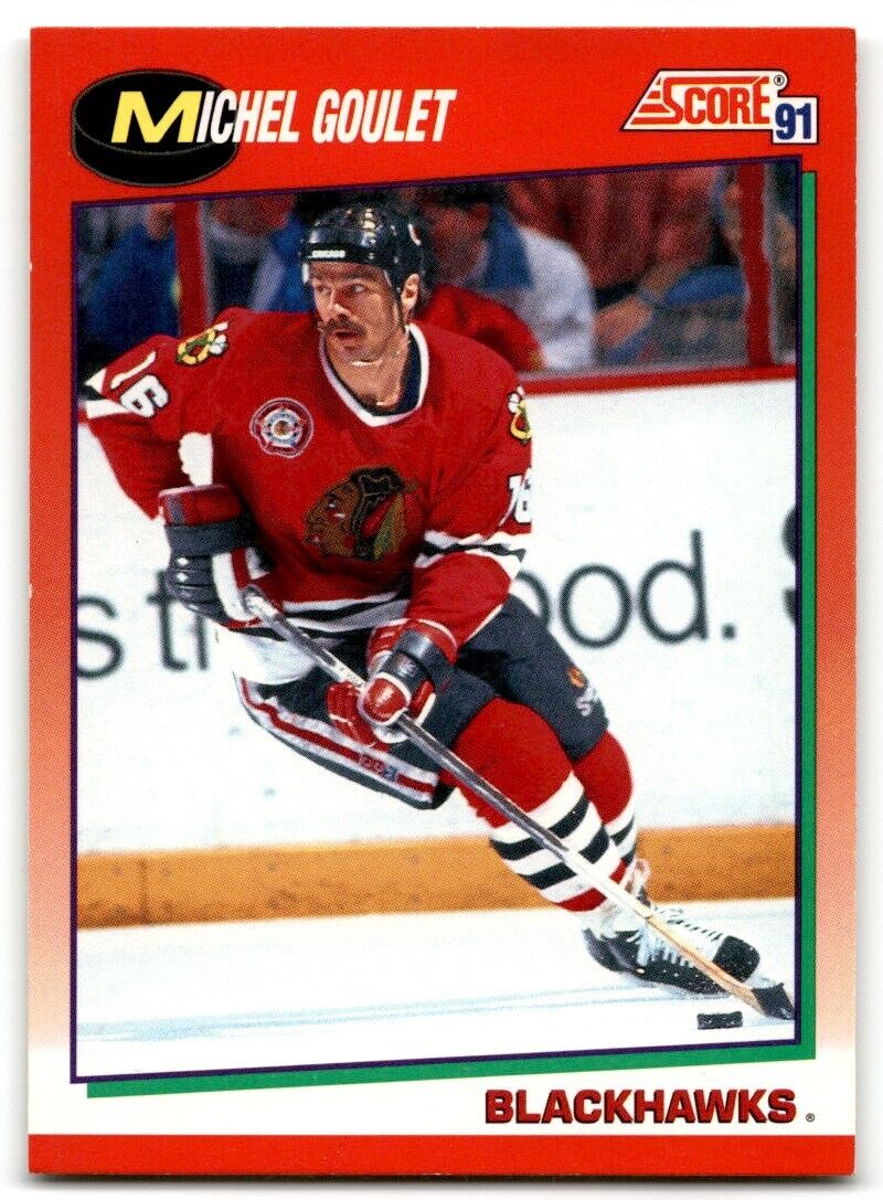 1991-92 Score American Michel Goulet Chicago Blackhawks #201