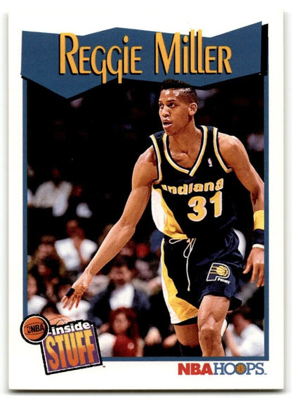 1991-92 Hoops Reggie Miller Indiana Pacers #303