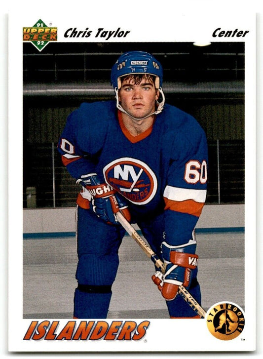 1991-92 Upper Deck Chris Taylor Rookie New York Islanders #454