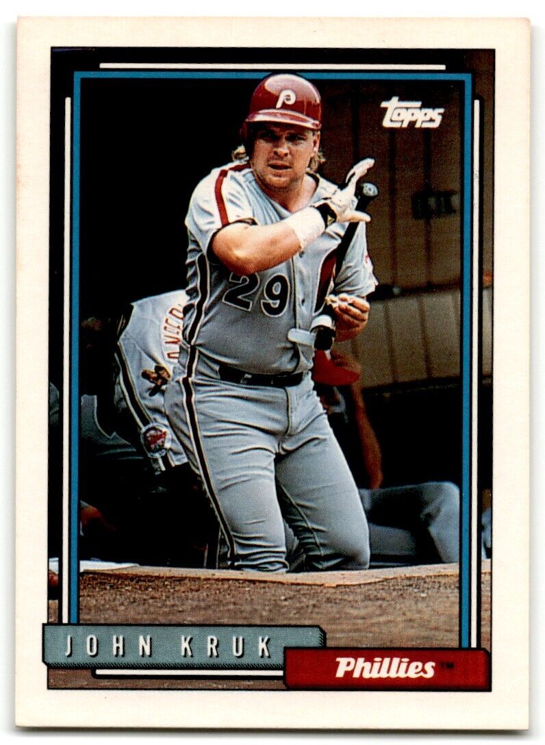 1992 Topps John Kruk Philadelphia Phillies #30