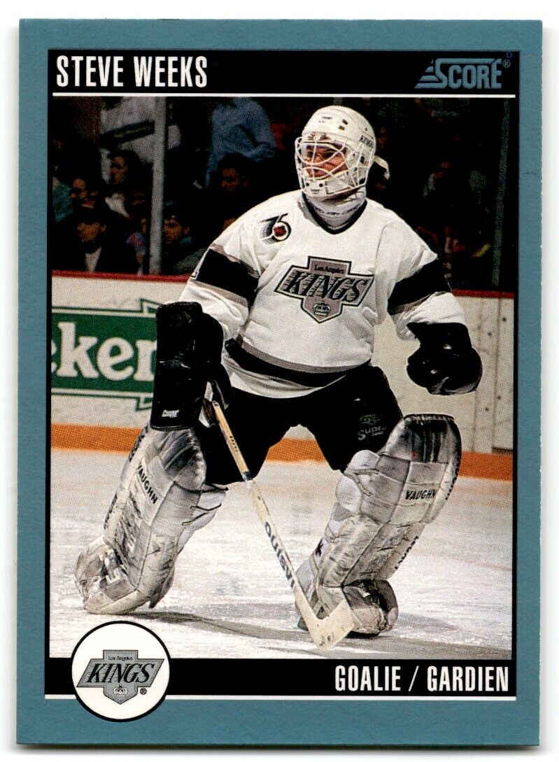 1992-93 Score Steve Weeks Los Angeles Kings #547