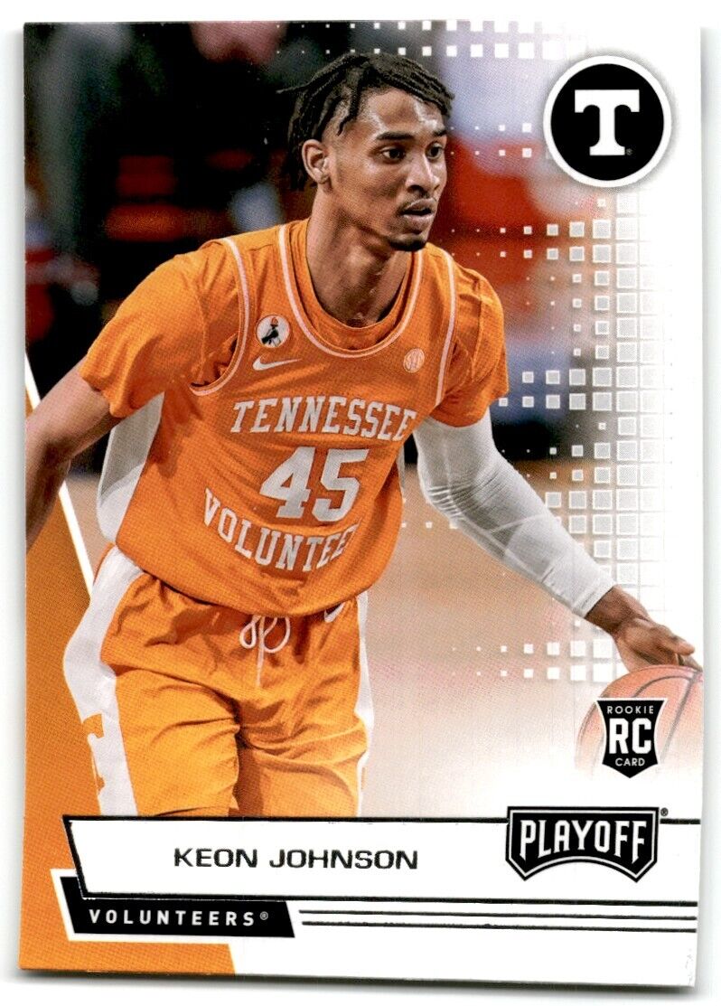 2021-22 Panini Chronicles Playoff Draft Picks Keon Johnson Tennessee Volunteers