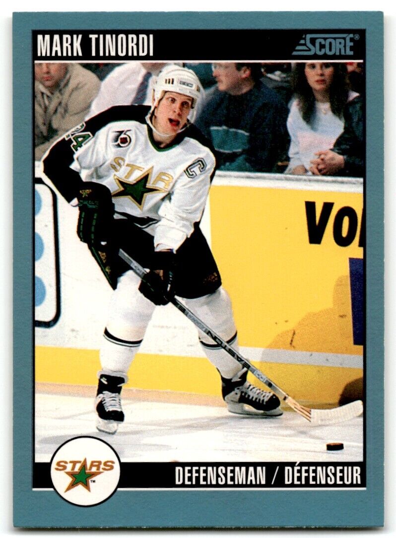 1992-93 Score Mark Tinordi Minnesota North Stars #7