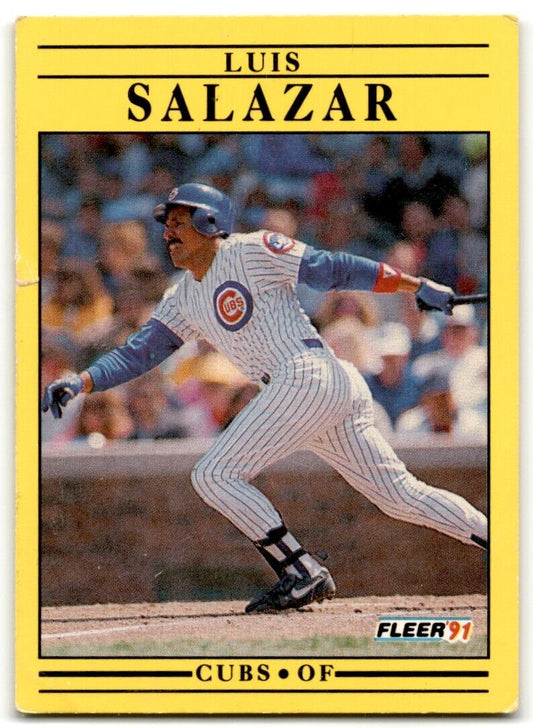 1991 Fleer Luis Salazar Chicago Cubs #430