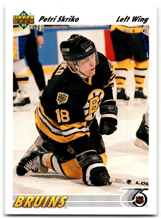 1991-92 Upper Deck Petri Skriko Boston Bruins #334