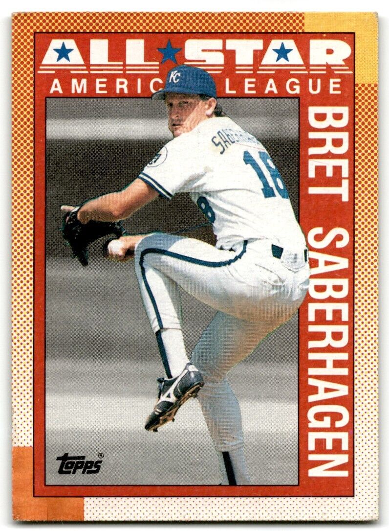 1990 Topps Bret Saberhagen Kansas City Royals #393