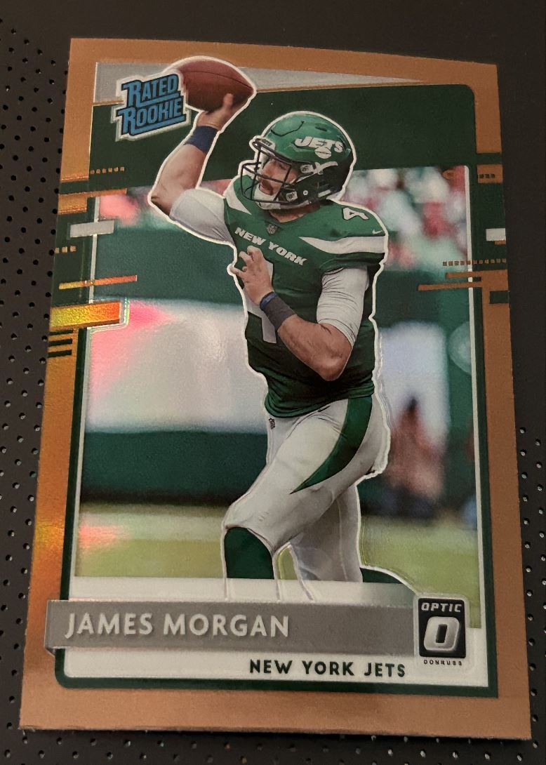 2020 Donruss Optic Bronze James Morgan Rookie New York Jets #189 Parallel