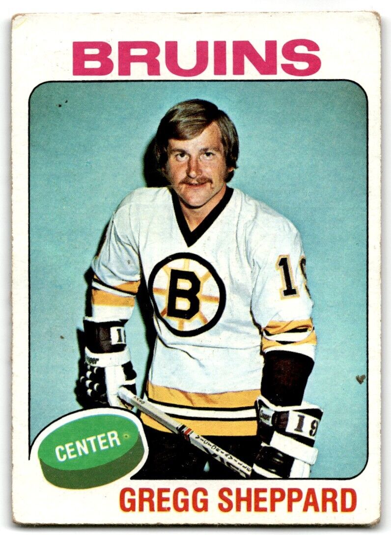 1975-76 Topps Gregg Sheppard Boston Bruins #235