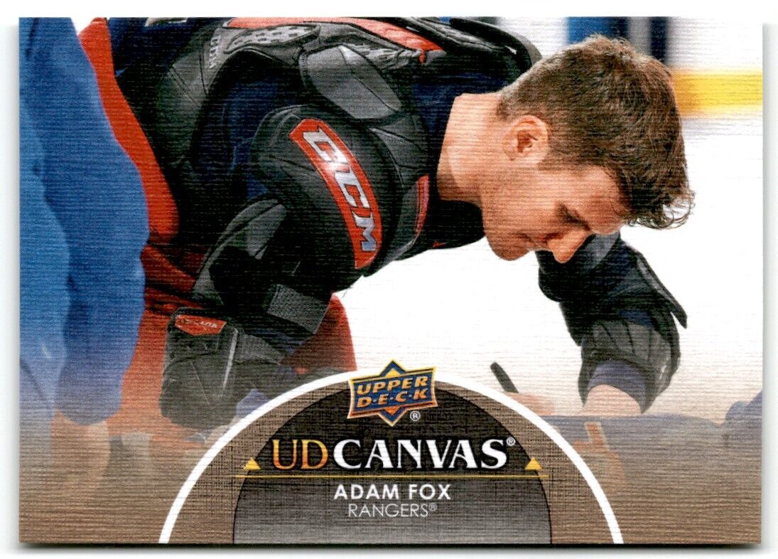 2021-22 Upper Deck UD Canvas Adam Fox New York Rangers #C175