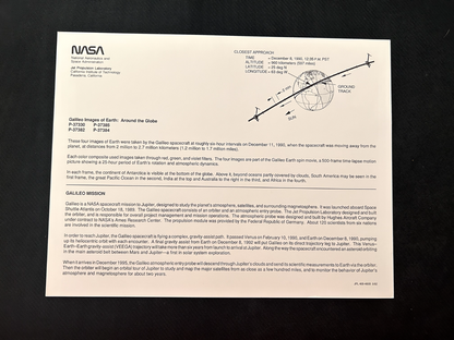 NASA Jet Propulsion Laboratory - Galileo Images of Earth: Around the Globe litho