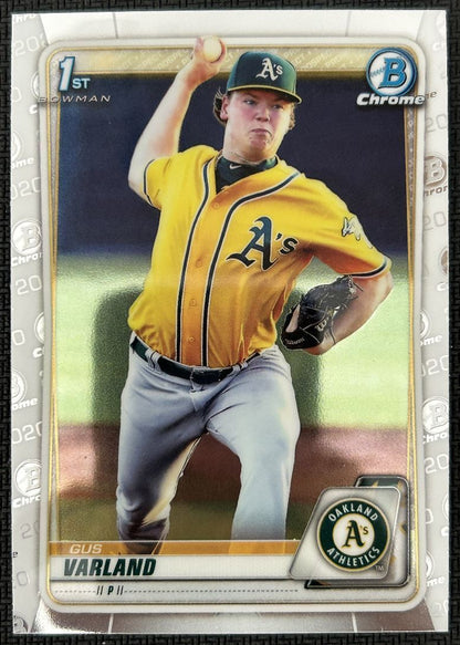 2020 Bowman Chrome Prospects Gus Varland Oakland Athletics #BCP-38