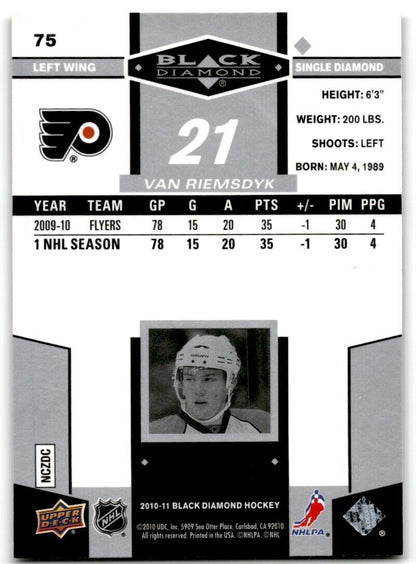 2011-12 Upper Deck Black Diamond James van Riemsdyk Rookie Philadelphia Flyers