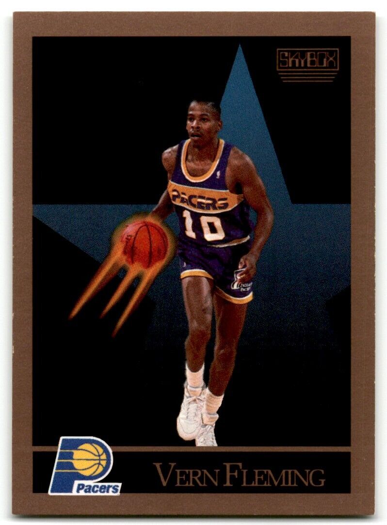 1990-91 SkyBox Vern Fleming Indiana Pacers #114