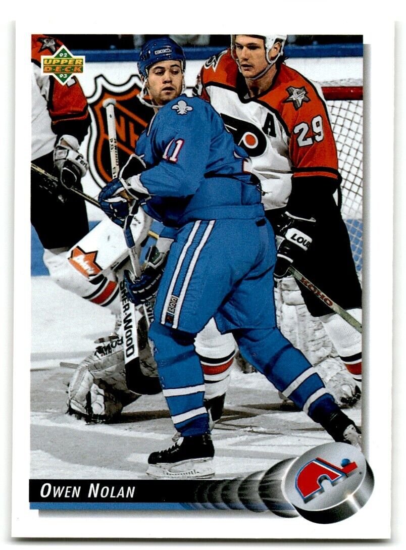 1992-93 Upper Deck Owen Nolan Quebec Nordiques #321