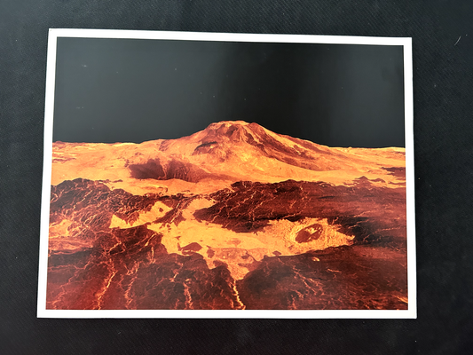 NASA The Magellan Mission - Maat Mons and Fractured Volcanic Plains litho