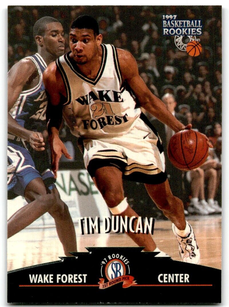 1997-98 Score Board Rookies Tim Duncan Wake Forest Demon Deacons #1